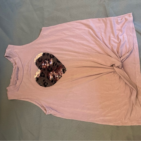Rumi + Ryder Pink Tie Front Sleeveless Tank Top M - Picture 1 of 8